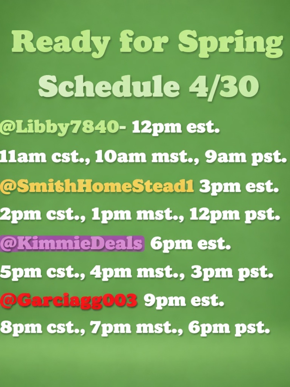 Spring Ready Graphic Poster - Green